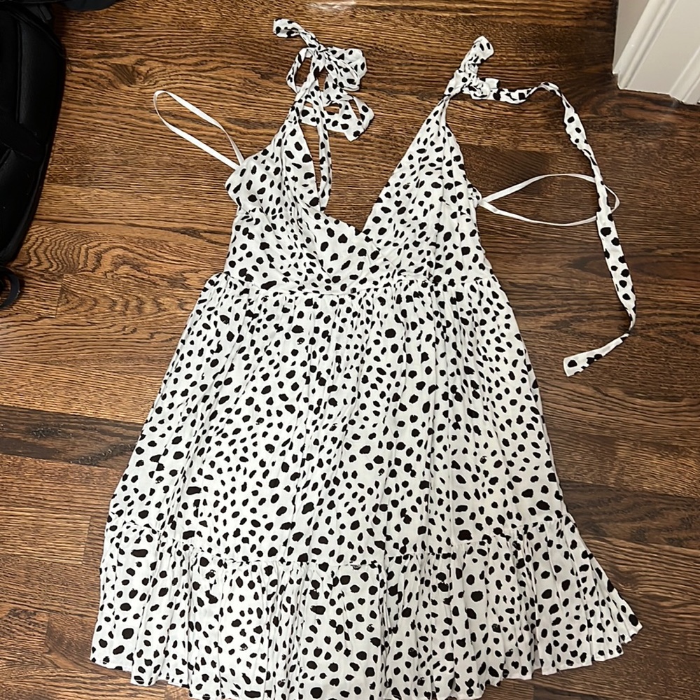 Cow print dress